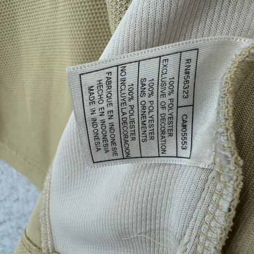 Vintage Nike Team Polo Shirt Large San Diego Aztecs Beige White Dri-Fit - Picture 5 of 9