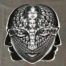 olga klimova t-shirt The one artwork graphic gray tee adult small Metal Music
