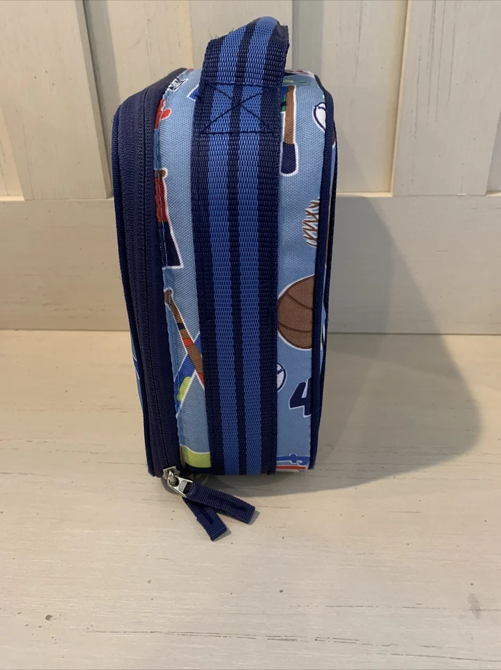 Pottery Barn Kids Mackenzie Classic Lunch Bag Sports Baseball Mono MASON - Image 2 of 4