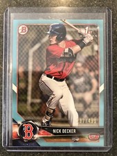 2018 First Bowman Sky Blue Nick Decker #’d 197/499