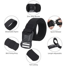 Quick-Release Tactical Belt: Aerospace-Grade Alloy Buckle  Durable Nylon Strap
