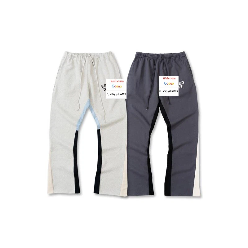 Calça de moletom esportiva masculina feminina bootcut casual roupa ativa calça preta cinza - Imagem 2 de 4