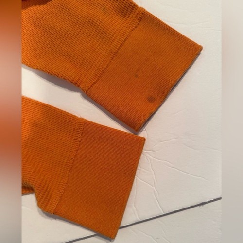 J Crew Shirt Mens Large Broken In Style Orange Waffle Knit Thermal Long Sleeve - Picture 7 of 7