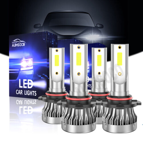 For Saturn SL Base Sedan 4-Door 1.9L 1991-2002 LED Headlight High Low Beam Bulbs