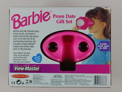 Barbie Prom Date Viewer & 3D Reels Gift Box Set 1999 90's View