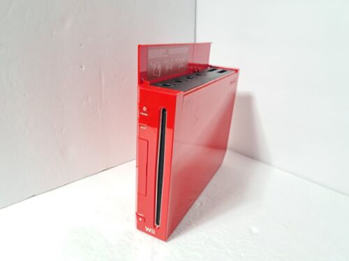 Een zin pindas Pas op Nintendo Wii Red Console RVL-001 GameCube Compatible System Only TESTED  WORKING | eBay