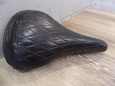 Original MESINGER BLACK QUILTED SEAT SADDLE / Old School Vintage BMX