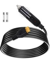 Portable12V/24V Car Charger Suitable for Ecoflow Delta/River, Bluetti EB55, Anke