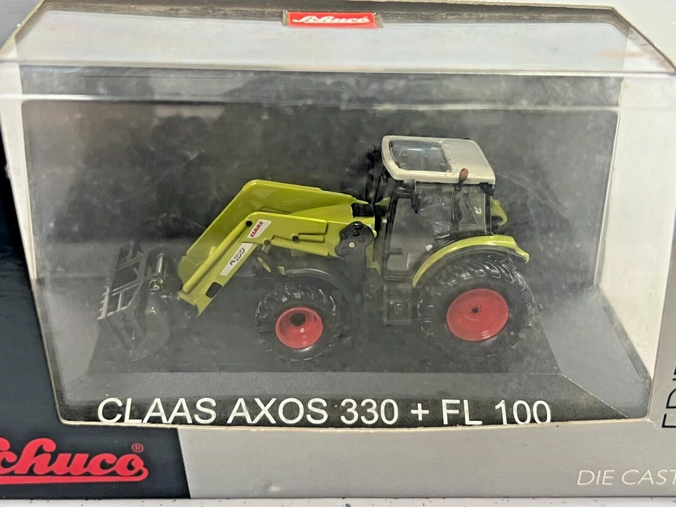 Schuco 1:87 25597 Claas Axos 330 + FL 100 Tractor in Original Box - Image 2 of 4