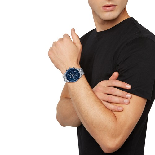 Orologio Breil Release TW1898 Acciaio Cronografo Blu Watch 42 mm Uomo Nuovo - Imagen 2 de 2