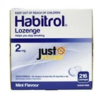 Habitrol Nicotine LOZENGE 2mg MINT (216 pieces, 1 box) NEW 06/2027