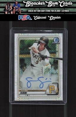 PRIMALSPIDER 当選YAMASHOサイン 2020 Bowman BMA-SS Sammy Siani Chrome Prospect Autographs Mojo