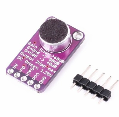 MAX9814 Microphone AGC Amplifier Board Module Auto   Control CMA-4544PF-W *lh