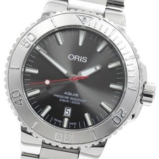 ORIS Aquis Date Relief 01 733 7730 4153-07 gray Dial Automatic Men's_943429
