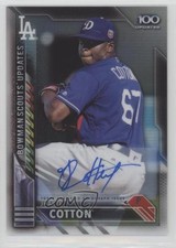 2016 Bowman Chrome Scout's Top 100 Updates /199 Jharel Cotton #BSU-JC Auto 1u6