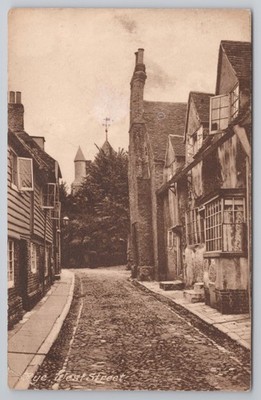 RPPC West Street Rye Sussex historische Fachwerkhäuser Friths
