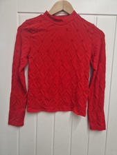 BNWT Cache Cache Red Long Sleeved Top Size S