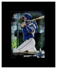 2017 Bowman Chrome Mini Prospects Black Shimmer Refractor Chase Vallot /100