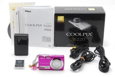  MINT in Box Nikon COOLPIX S220 10.0MP Compact Digital Camera Purple From JAPAN