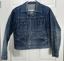 Vintage Denim Jacket. Unsure On Brand And Size! Shows Wear Elbow Down. See Pics