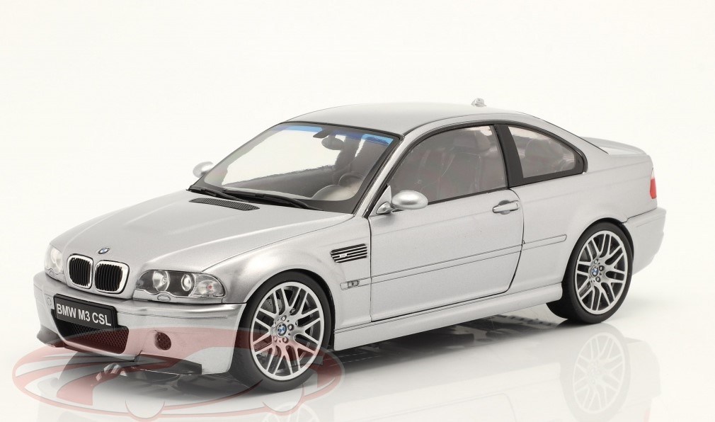 NEW*** 2003 BMW M3 (E46) CSL silver-grey metallic 1:18