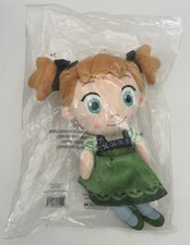 Disney Frozen Young Anna 12" Plush Princess NIP Stuffed Doll with Cape Sewn Eyes