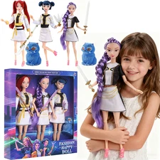 1/3PCS Gift Cosplay Kpop Demon Hunters Action Figures Mira Rumi Zoey Doll Toy