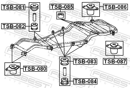 Fits FEBEST TSB-085 FRAME CUSHION  ⭐UK Stock⭐