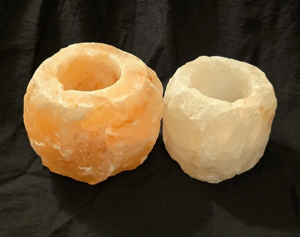 2 Himalayan Salt Candle Holders  - Image 4 of 4