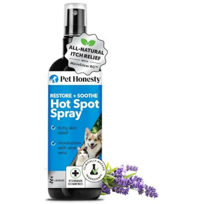 K9 Soothe anti Itch Spray for Dogs with Aloe Vera, Lavender Natural Hot Spot 4oz