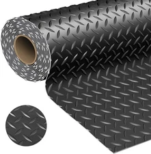 Garage Floor Mat 2.8mm Thickness PVC Garage Flooring Roll Diamond Plate Floor Ma