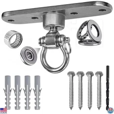Sturdy Stainless Steel Swing Hanger with 180°+360° Bearings - 1500 lb Capacity