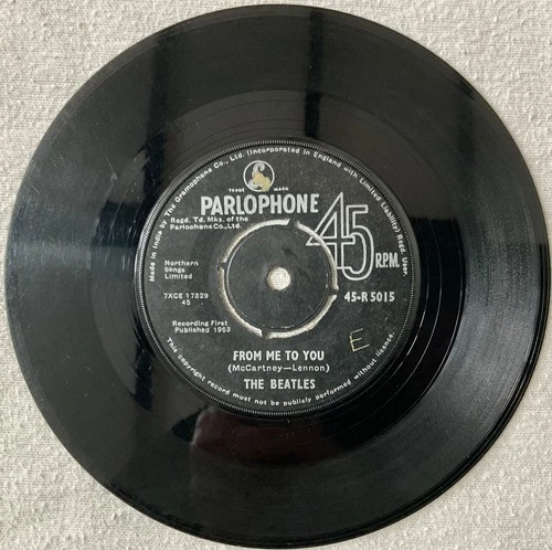 THE BEATLES  - ‘FROM ME TO YOU’ VERY RARE INDIAN PRESSING 45. 1963. R 5015.