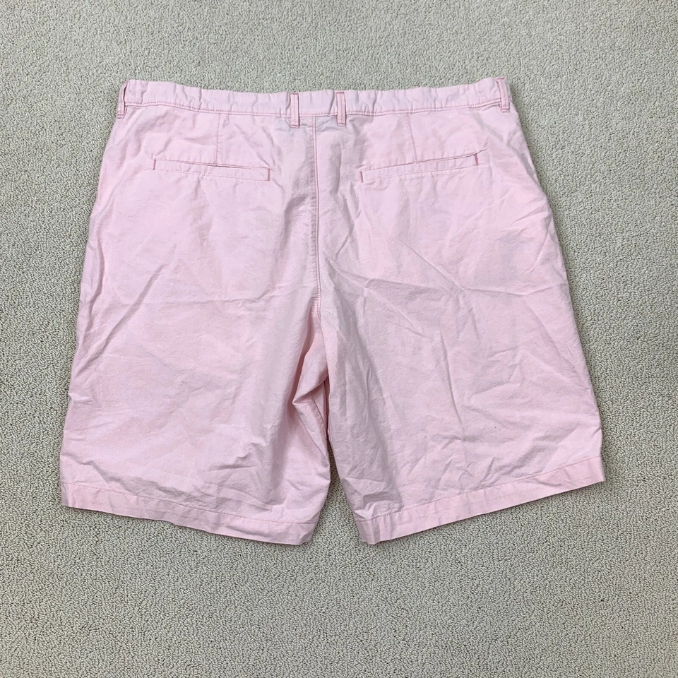 Шорты мужские Merona Chino размер 40 розовые плоские спереди с косым карманом хлопковые повседневные - Изображение 3 из 4