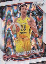 2025 Panini Prizm WNBA #60 Tamika Catchings White Seismic Prizms
