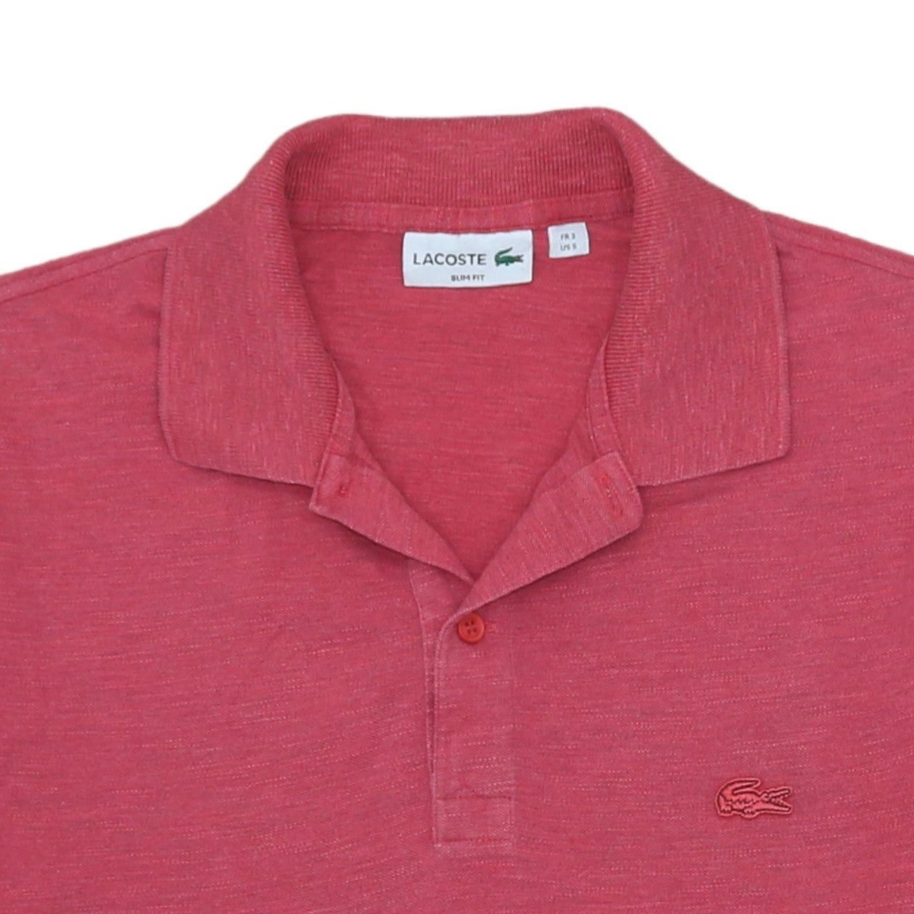 Lacoste Pink Polo Mens S image 3