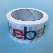 eBay Branded Packing Tape In White, Green, Bue, Red and Yellow, 75 Yards Long