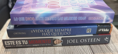 Spanish Christian Book Bundle Lot of 3 Joel Osteen John Ortberg Inspirational