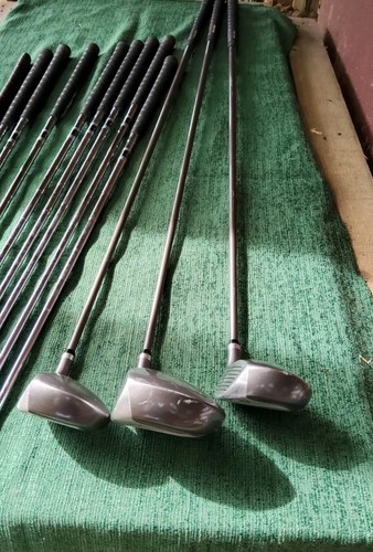 GOLDEN BEAR 1 TOUR Stainless Steel Shaft Flow Balanced LH Original Grips 12 Ct - Picture 10 of 16