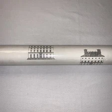 Sterling Prints WT 2121 Wallpaper Black/ White 90 Sq Ft Classic Buildings New