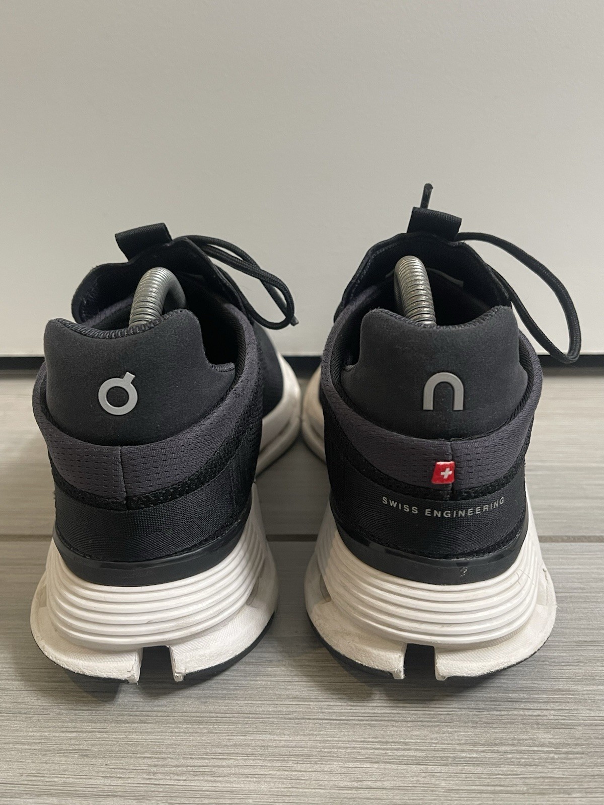 On Cloud Cloudnova Running Shoes Black White Athl… - image 5