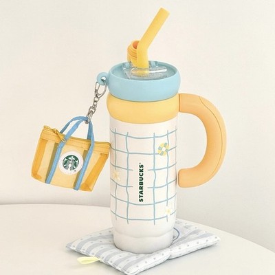 New 2025 China Starbucks Happy Summer 31oz SS Straw Cup With Keychain | eBay