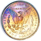 1889-P Gem BU Unique Lovely Rainbow Color Toned  Old Collection No Reserve