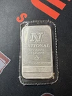 Vintage 1 Troy Oz .999 Fine Silver Bar National Refiners Sealed Ounce Rare (D)