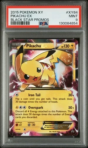 2015 POKEMON XY BLACK STAR PROMOS PIKACHU EX #XY84 PSA 9 MINT #130084854