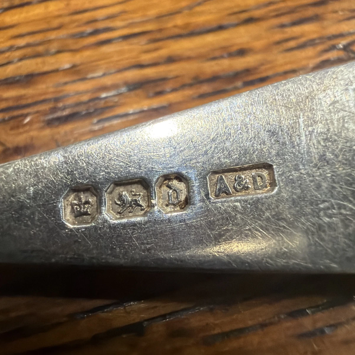 6 X Sterling Silver Bright-Cut Teaspoons – Sheffield 1896 – Allen & Darwin 86.2g