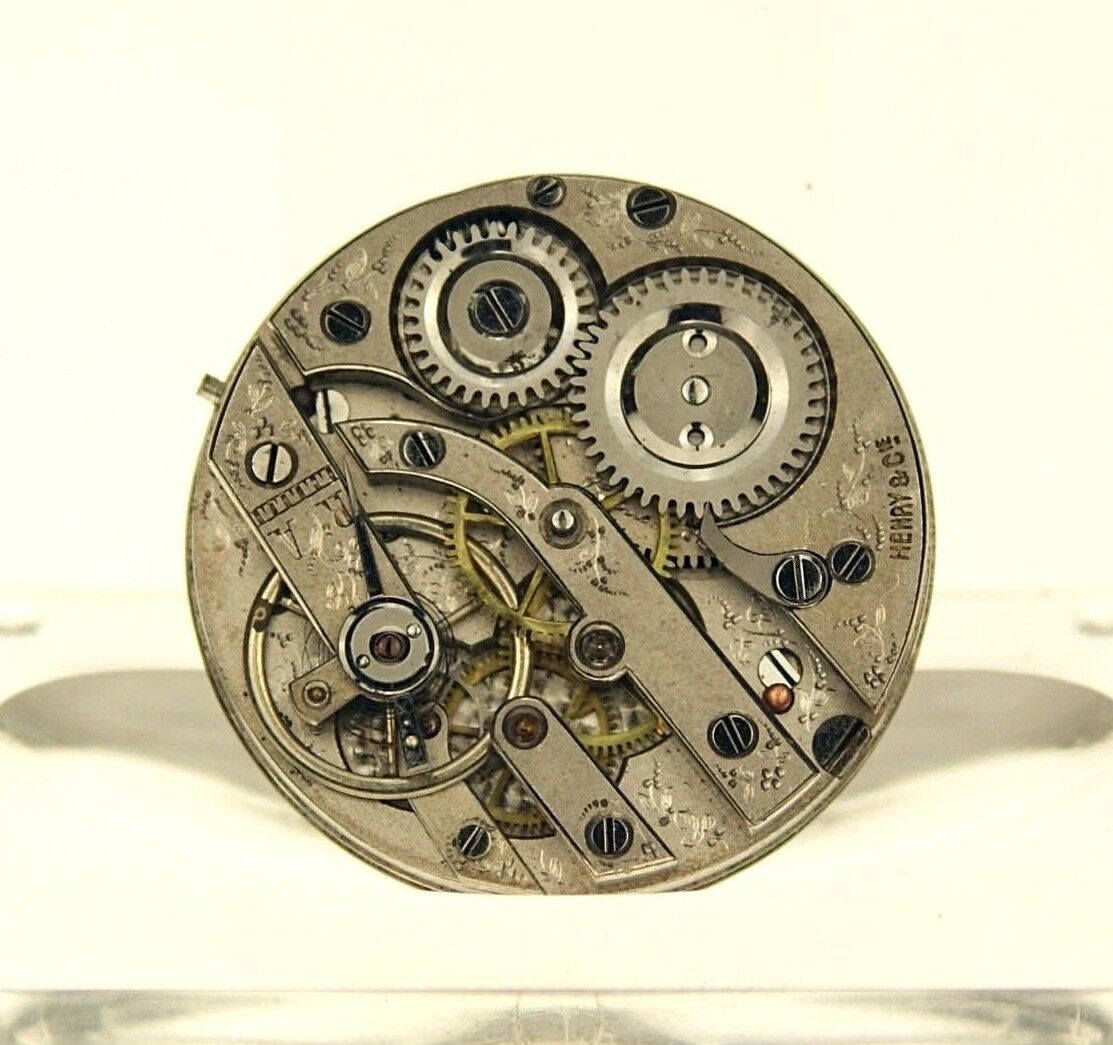 HENRY & Cie Uhrwerk Armbanduhr Taschenuhr Werk Uhr herren watch Uhren spindel