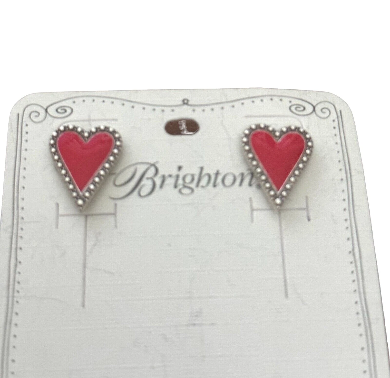 Brighton Cristal Folheado a Prata Stud Brincos