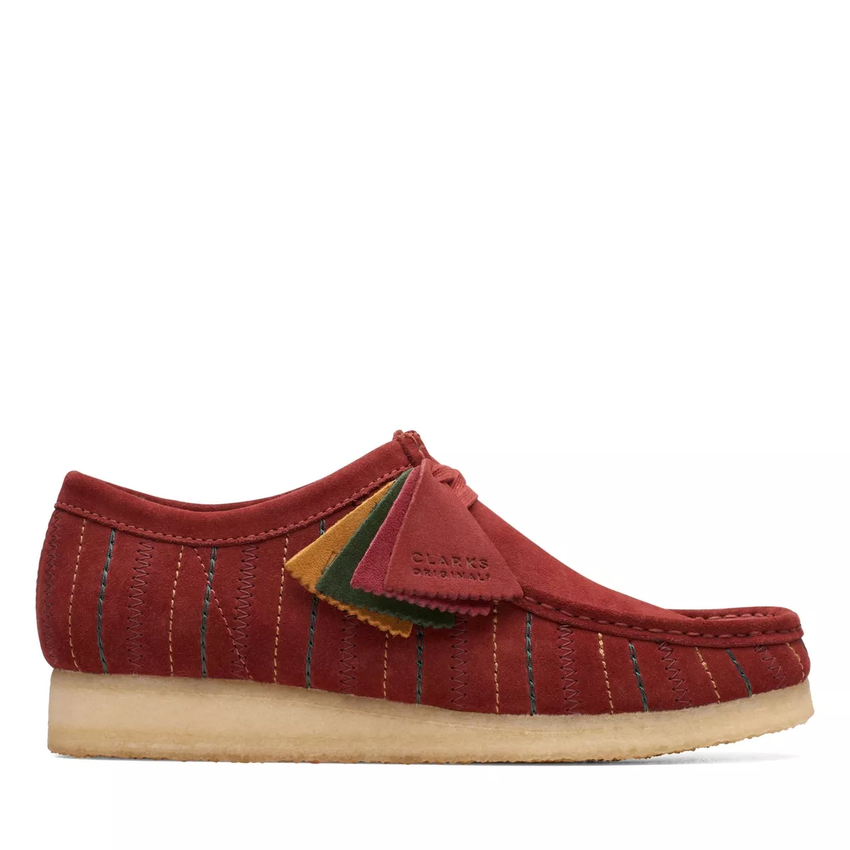 Clarks wallabee cheap burgundy suede