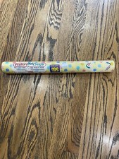 Vintage Rubbermaid Fabricraft Fabri Craft Peel N Stick Fabric Yellow Balloons